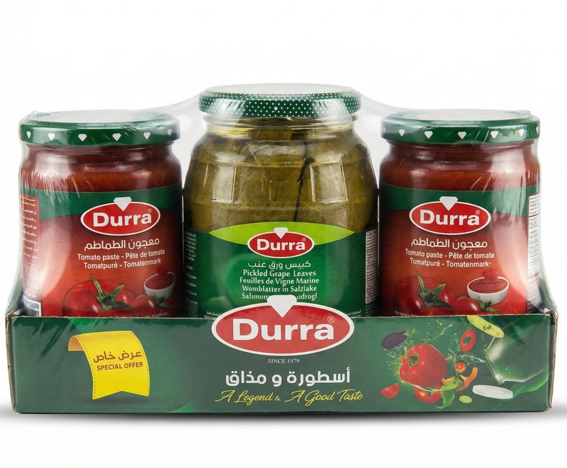 درة عرض رمضان ( 2 × معجون طماطم 650 جم + كبيس ورق عنب 850 جم) - Image 1
